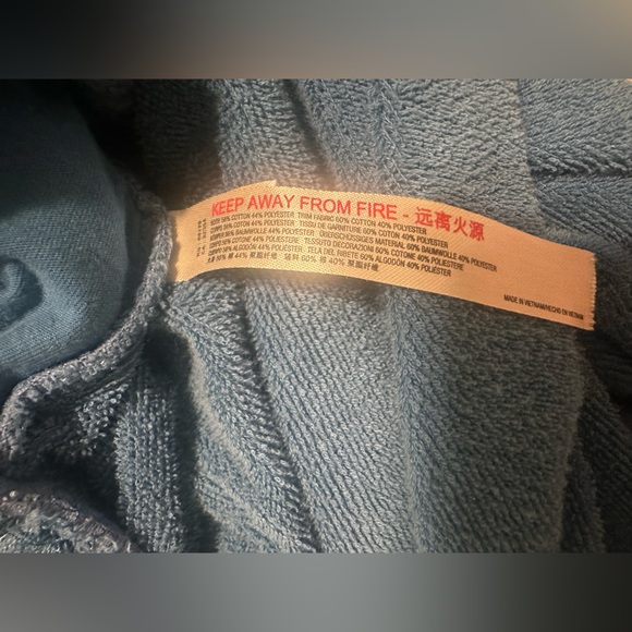 Free People Beach Ella Slouchy Terry Cloth Teal Pants Pants Size Small - Picture 6 of 6